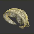 Elegant White Lace Headband With Intricate Floral Patterns And Decorative Edges