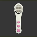 Handheld Personal Care Appliance Featuring White Design Pink Buttons and Mesh Panel