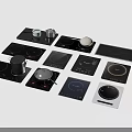 Assorted Induction Cooktops In Various Styles With Cooking Pots And Pans