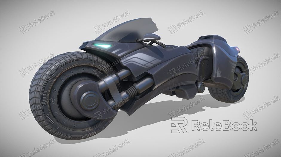 Post-modern motorcycle science fiction motorcycle model