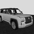 Silver Modern SUV with Bold Front Grille and Golden Leaf Tree Nearby