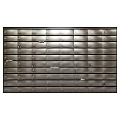 Metal Decorative Ornament Set With Numbered Lockers Arranged On Wall Surface