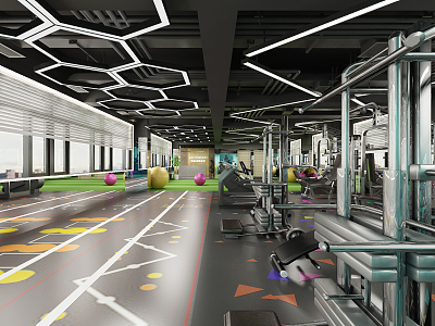 Modern Gym 3d model