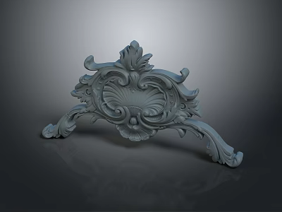 Classical Intricate Carved Decorative Furniture Leg For Daily Necessities With Ornate Scroll Patterns 3d model