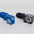 Industrial Gear Motors With Blue And Black Precision Gear Components