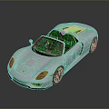 White Luxury Convertible Sports Car With Open Top Sleek Design And Black Wheels