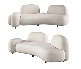 Modern shaped sofa 3d model