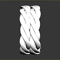Elegant Silver Braided Ring With Intricate Metallic Design For Fashionable Accessories