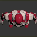 Iron Man 3D Model With Red And Gold Metallic Armor Movie Game Character