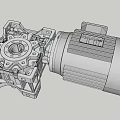 High Precision Industrial Motor Gearbox Assembly With Metal Shaft And Gears