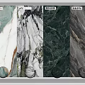 Stone Wood Wall Decor With Bvlgari Green Greek Aegean Emerald And Ink Stained Marble Patterns