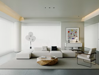 modern living room 3d model
