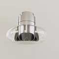 Modern Unique shaped Pendant Light With Stainless Steel Frame And Transparent Glass Shade