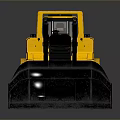 Yellow Tracked Bulldozer Heavy Duty Functional Construction Vehicle with Front Blade