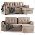 French Multiplayer Sofa 3d model