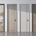 Modern Hinged Doors In Various Styles And Colors For Interior Design 3d model