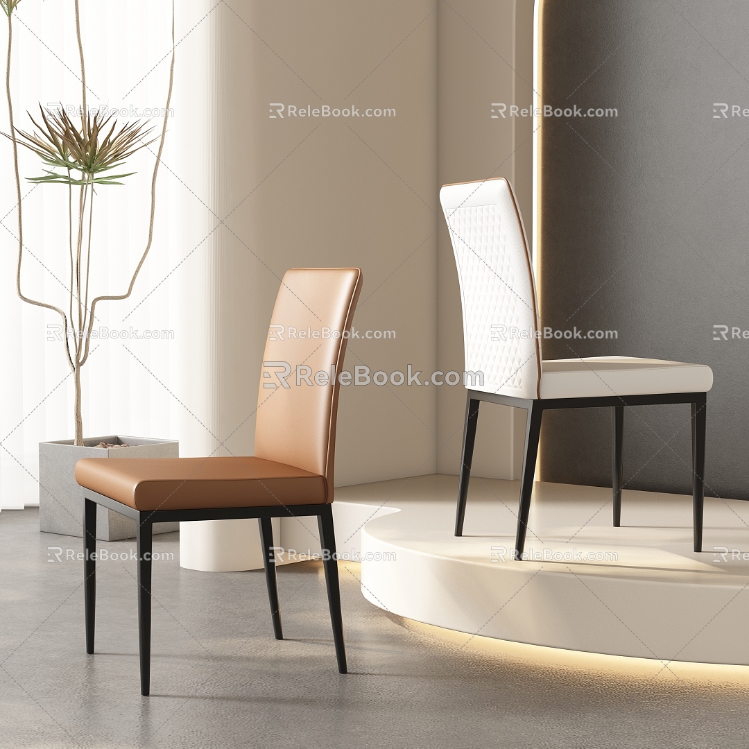 Dining chair combination 3d model