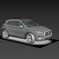 Luxury Silver Gray SUV With Sunroof Sleek Design And Black Alloy Wheels