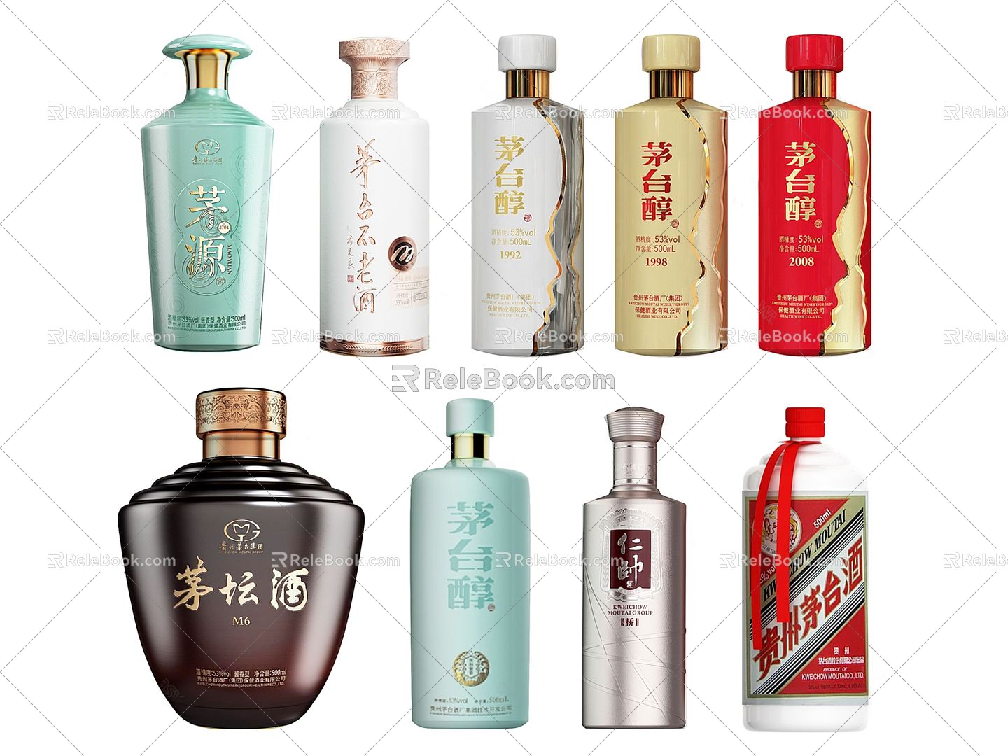 Wuliangye Liquor Bottle Liquor Liquor Bottle Liquor Jar Liquor Liquor Maotai Luzhou Laojiao High-grade Liquor model