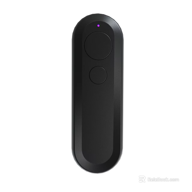 Black Wireless Remote Control With Buttons And Indicator 3d model 
