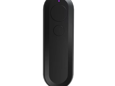 Black Wireless Remote Control With Buttons And Indicator 3d model