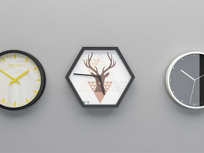 Modern Clock Simple Wall Clock model