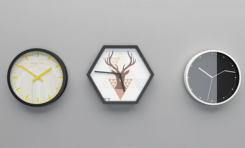 Modern Clock Simple Wall Clock 3d model