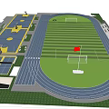 Modern Playground School Playground 3d model