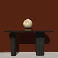 Modern Table Lamp Magnetic Levitation Lunar Table Lamp 3d model