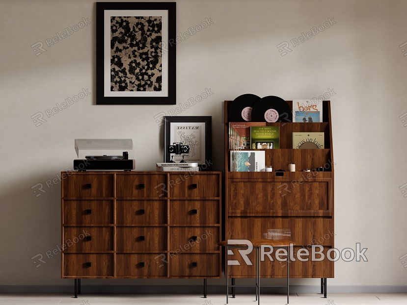 Middle style decorative cabinet model