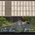Indoor Landscape Design With Green Plants Rock Formations Water Features And Soft Lighting