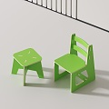 Modern children's chair 3d model