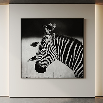 Modern Animal Painting Decorative Painting 3d model