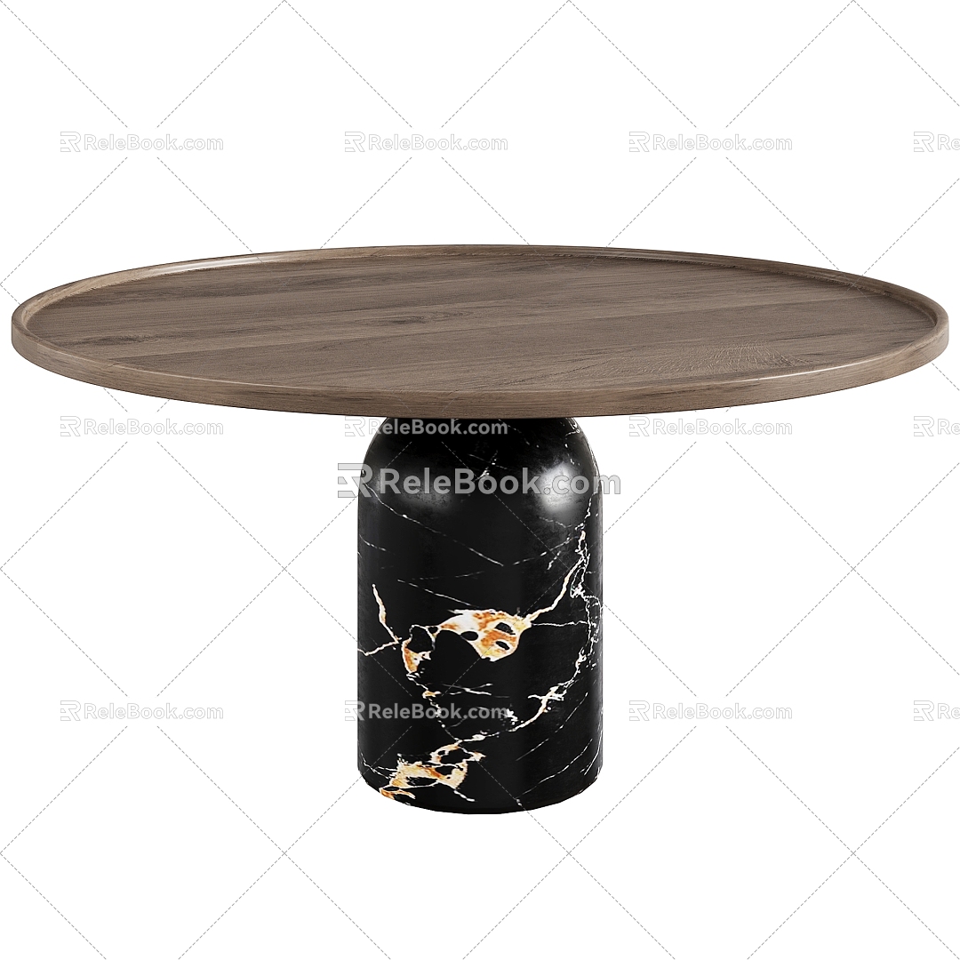 Modern Minimalist Light Luxury Coffee Table 3d model