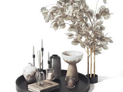 Decorations Vase Ornaments Light Luxury Jewelry Ornaments Vase 3d model