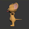 Game And Movie Yellow Cartoon Character With Big Ears Open Arms And Smiling