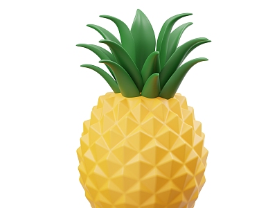 Modern Pineapple Cartoon Pineapple Fruit Cartoon Fruit 3d model