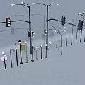 Various Types of Outdoor Lights for Street Park with Modern Design and Durable Structure