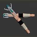 Industrial Connector Tools With Copper White Black And Green Components