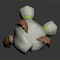 Adorable Cartoon Character Clothing With Green Yellow Outfit Brown Gloves And Boots