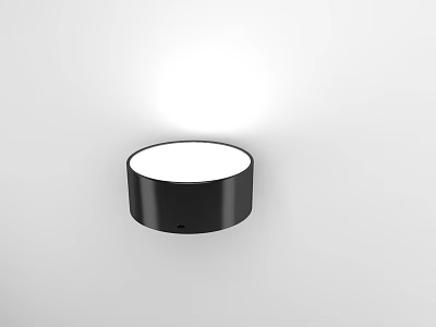 Downlight Spotlight Black Round Modern LED Ceiling Lighting Fixture With Bright Illumination 3d model