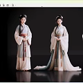 Ancient Chinese Costume Game Film Characters In Traditional Robes And Hairstyles