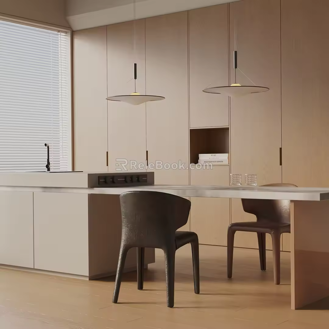 Modern table combination 3d model