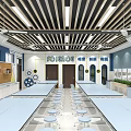 Modern classroom science and technology classroom 3d model