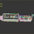 Advanced Industrial Automated Production Machine With Control Panel Digital Display And Transparent Windows