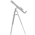 Professional Commercial Telescope Equipment With Stable Tripod Stand And Adjustable Mount
