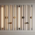 Modern Decorative Long Strip Wall Lamps With Sleek Gold Black Finishes And LED Lighting