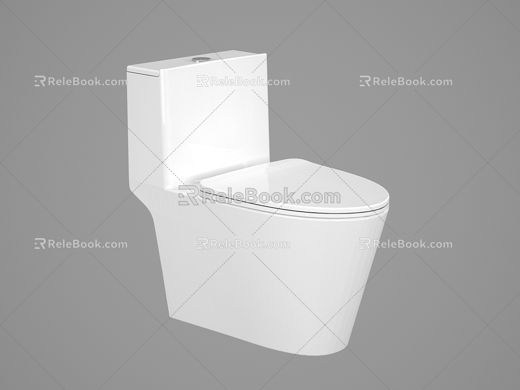 Modern toilet 3d model