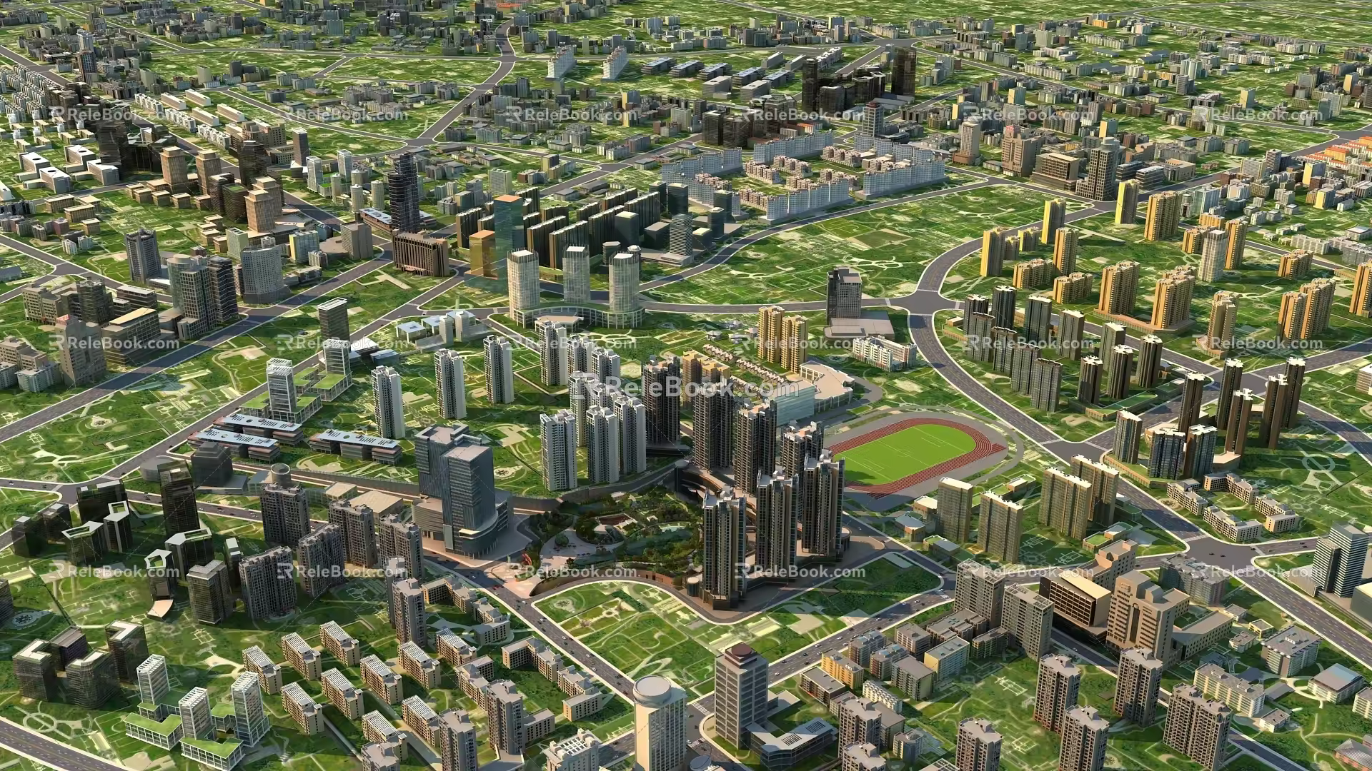 Modern Bird's Eye View Big Bird's Eye View 3d model