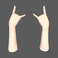 Hand Gesture Fingers Women are hands Beautiful hands 3d model